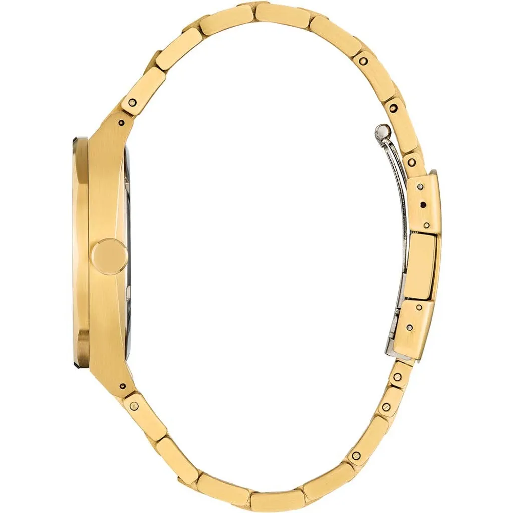 萬年鐘錶 - Citizen 星辰錶  光動能系列  簡約經典金色藍面不鏽鋼男錶 BM7662-59L  錶徑40MM