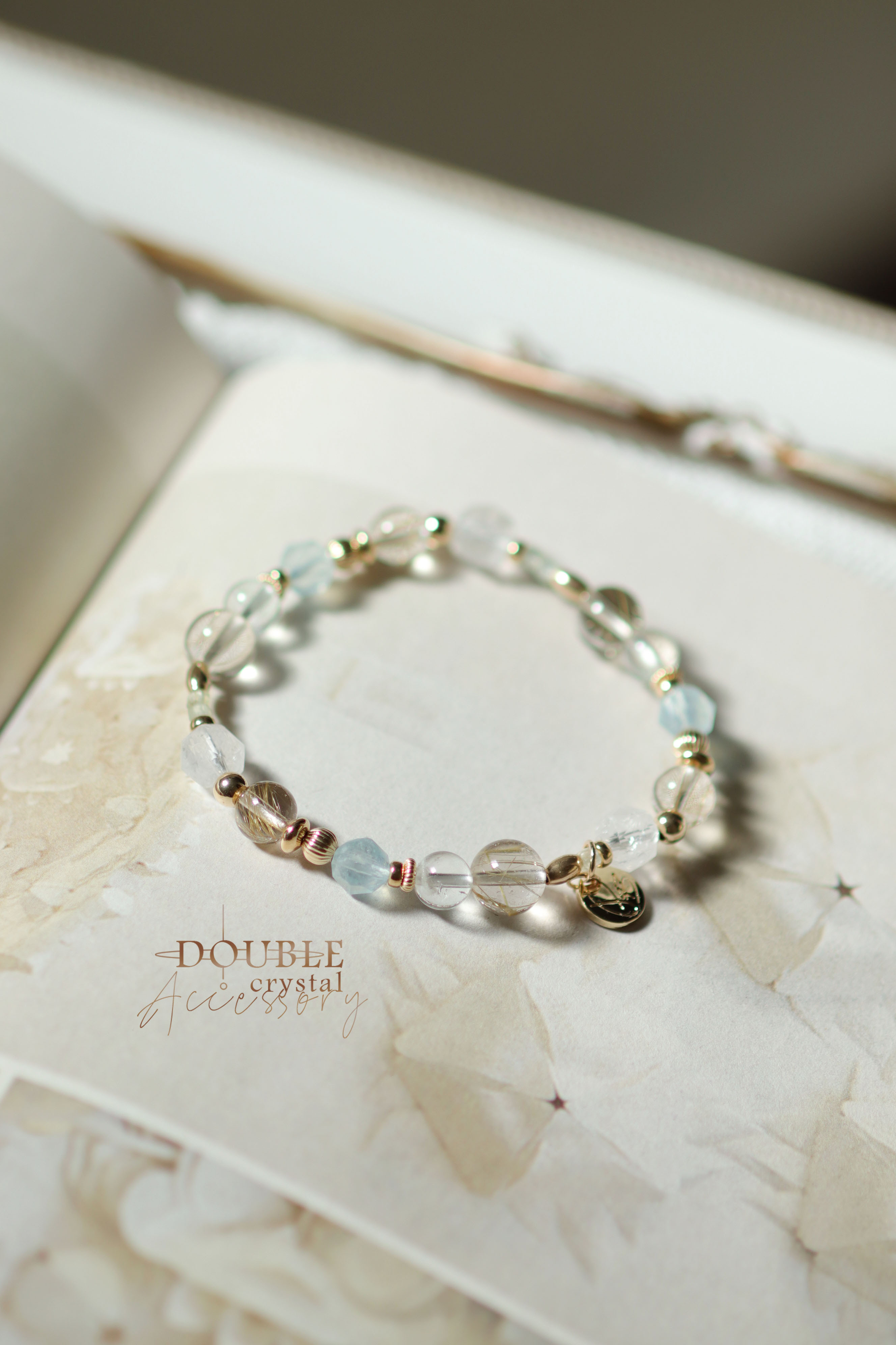 官網限定限量｜靈魂的低語：海藍寶．維納斯金髮晶．白幽靈