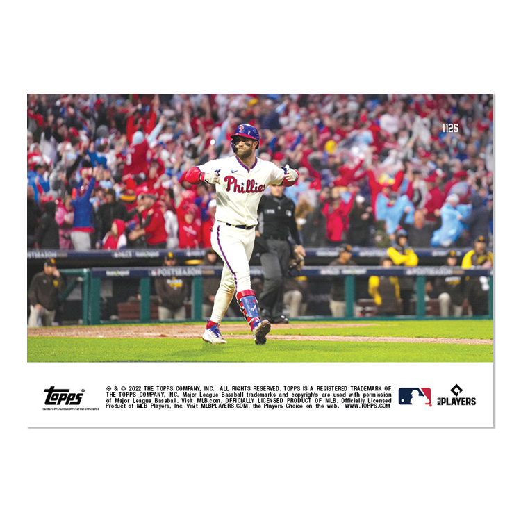 Bryce Harper - 2022 MLB TOPPS NOW® Card #1125 - PR: 5496