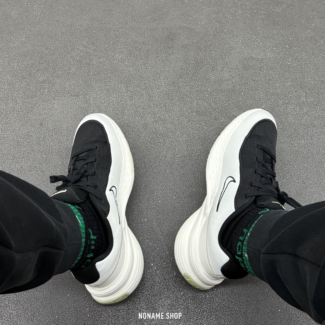 NIKE UPLIFT SC 增高 透氣 休閒 運動鞋 白黑色 (男款)