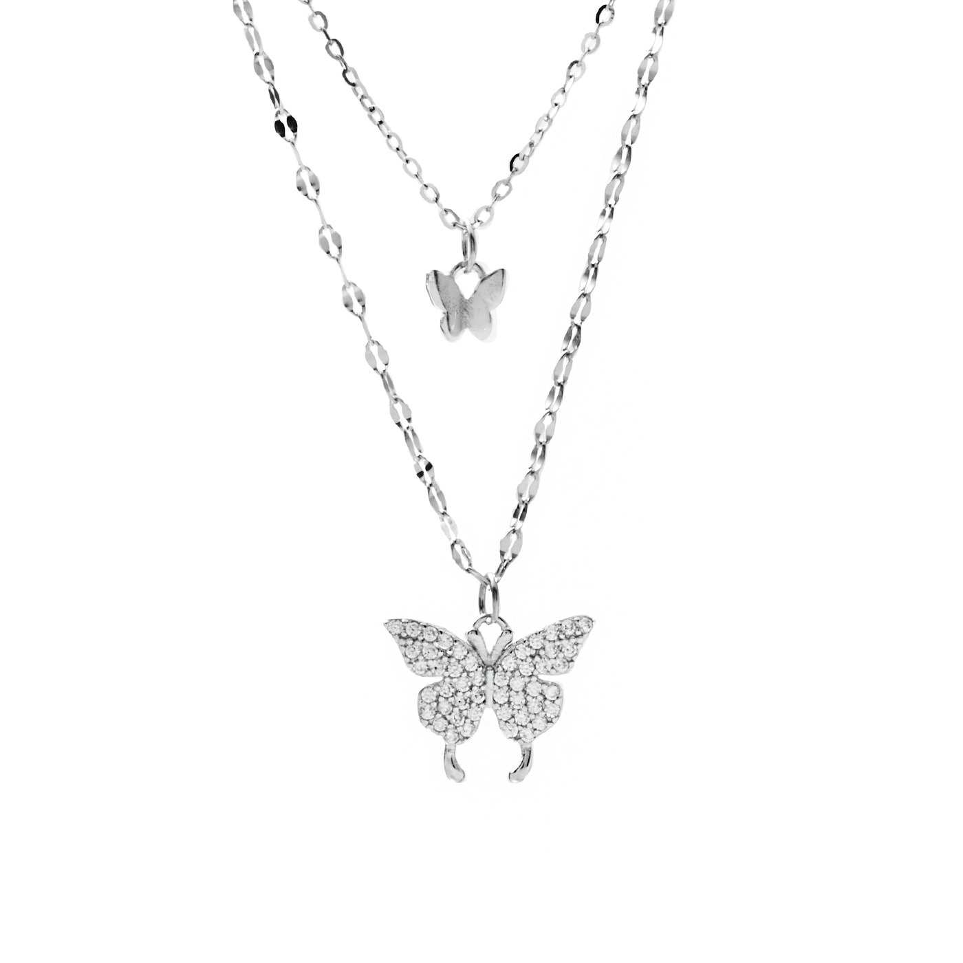 平價飾品,純銀,蝴蝶,鋯石,項鍊
