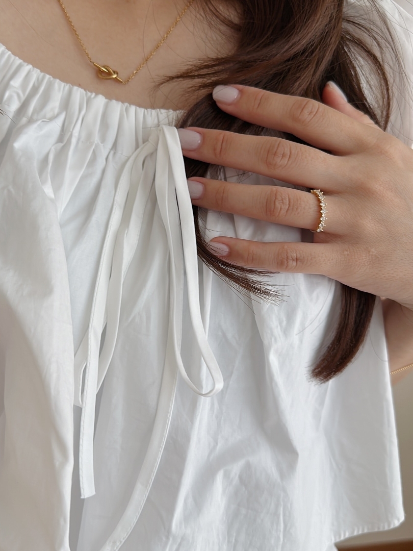 S925 sparkling zircon ring