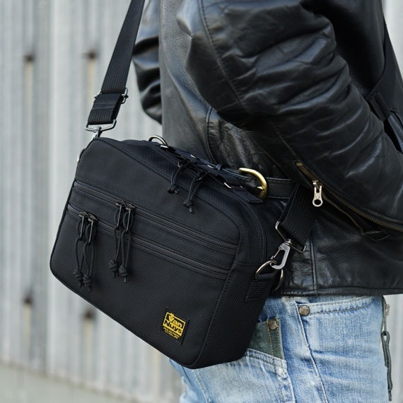 VanNuys E388 Double Zipper Shoulder Bag