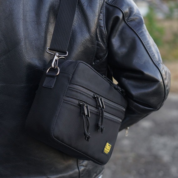 VanNuys E388 Double Zipper Shoulder Bag