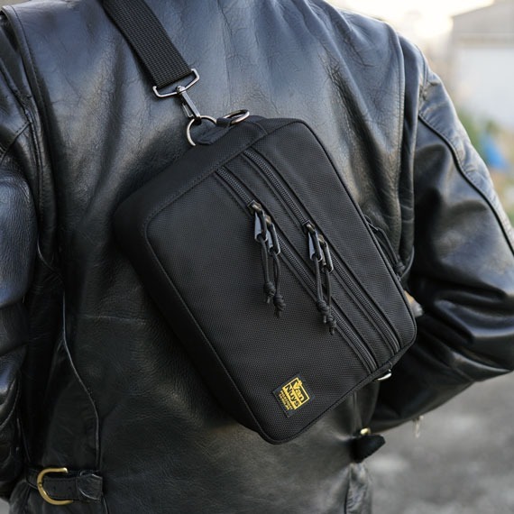 VanNuys E388 Double Zipper Shoulder Bag