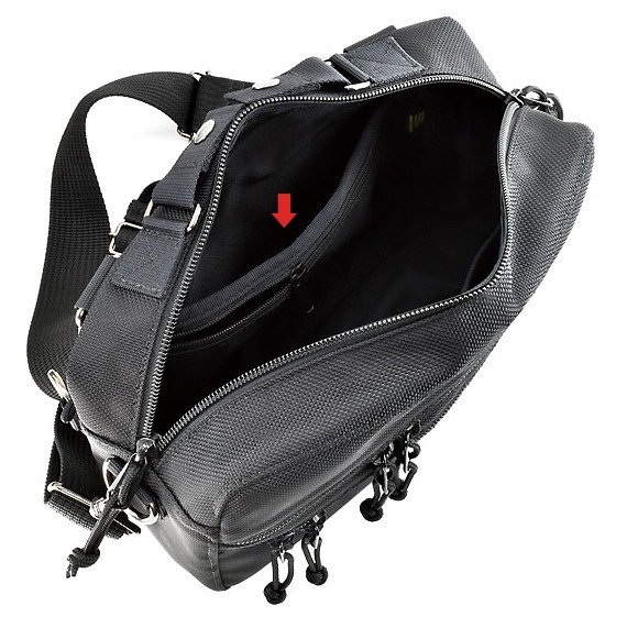 VanNuys E388 Double Zipper Shoulder Bag