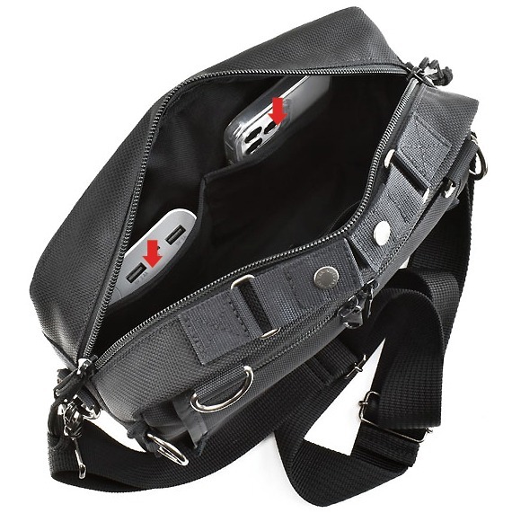 VanNuys E388 Double Zipper Shoulder Bag