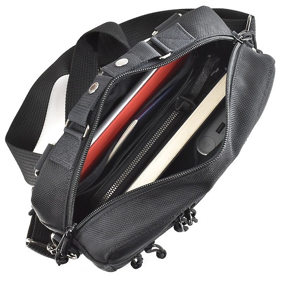 VanNuys E388 Double Zipper Shoulder Bag