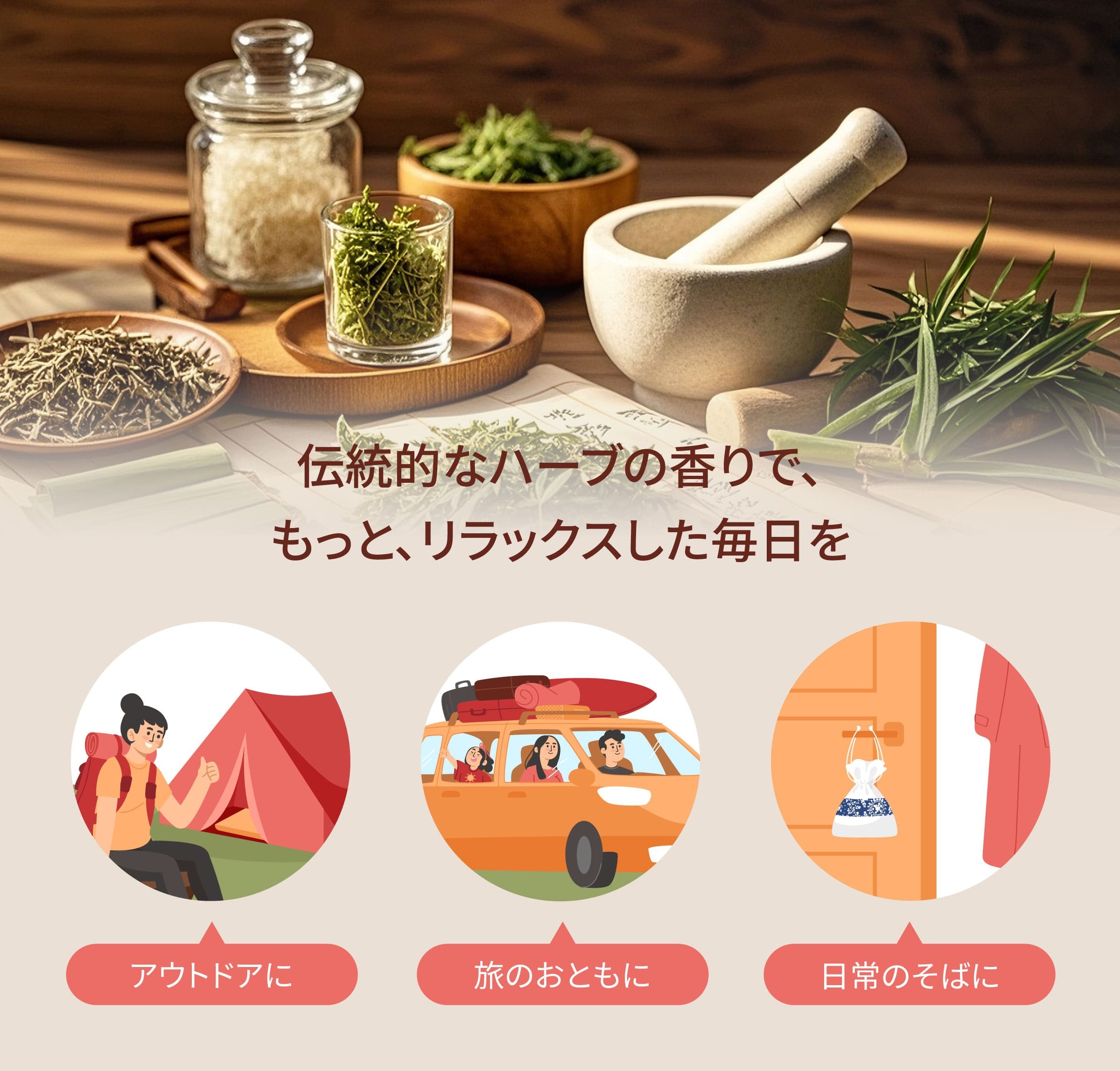 Dengyi 漢方虫除けサシェ のターゲット