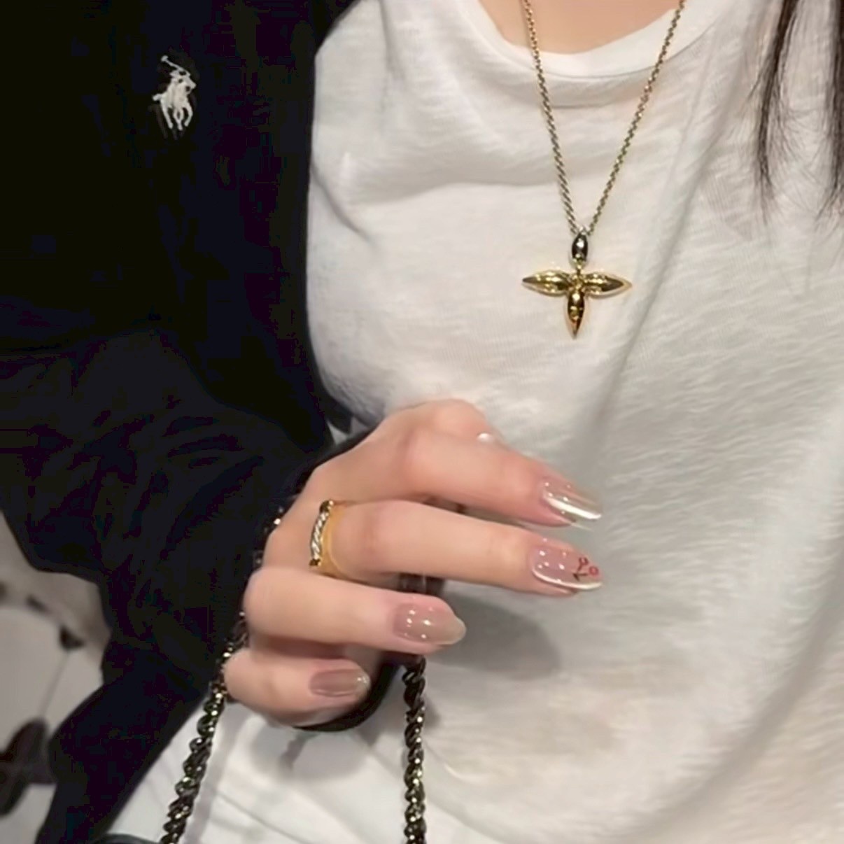 18k”lv分色老花高奢定製長項鍊