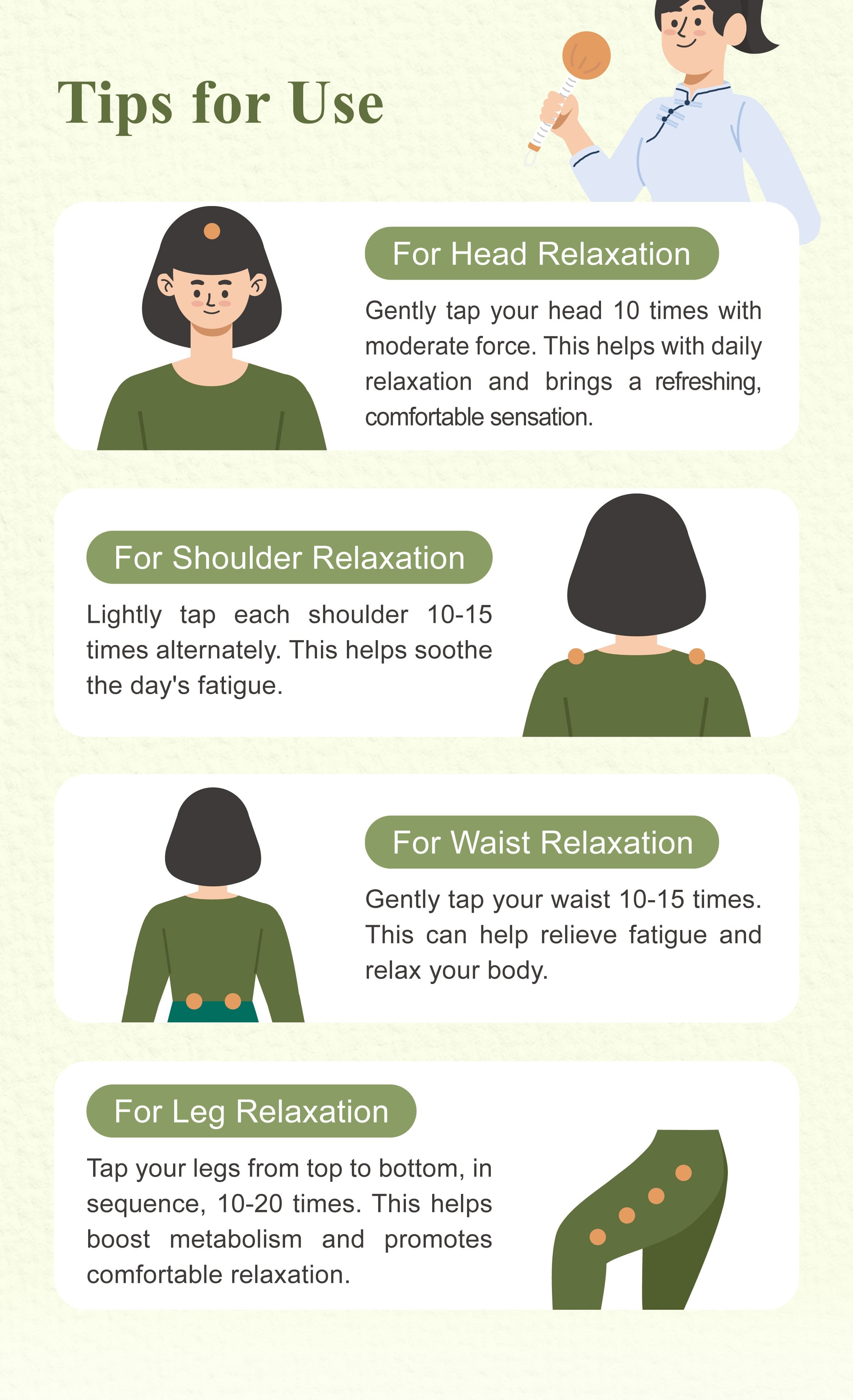 Tips for Use Artemisia Massage Stick