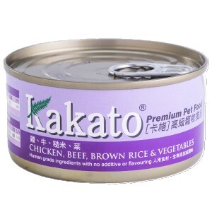 Kakato 貓犬濕糧系列．雞+牛+糙米+蔬菜70g