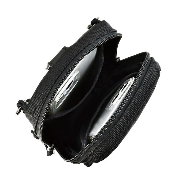 VanNuys E396 Mini Double Zipper Shoulder Bag