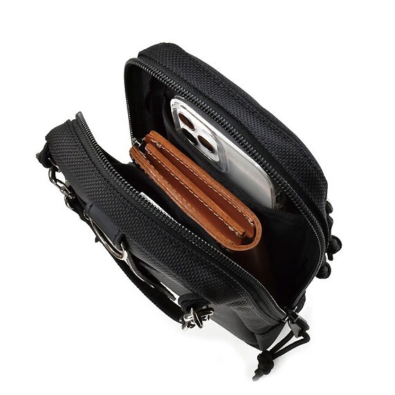 VanNuys E396 Mini Double Zipper Shoulder Bag