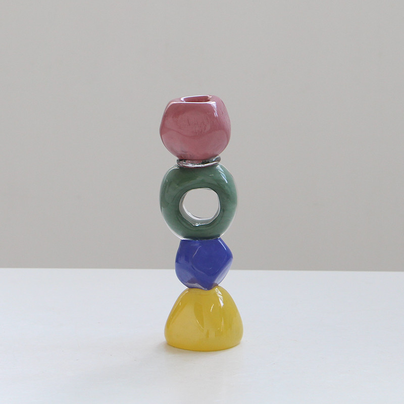 龐畢度玻璃燭台