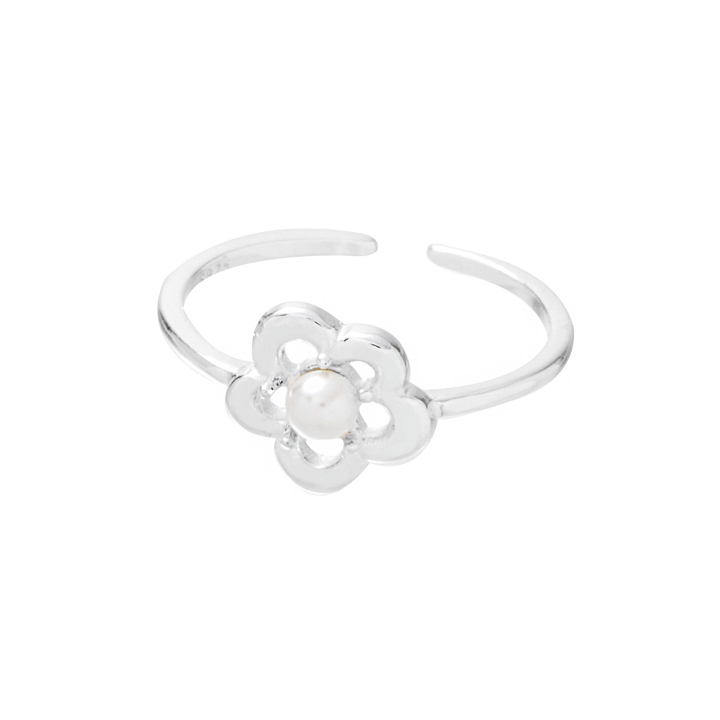 平價飾品,純銀,花,珍珠,戒指