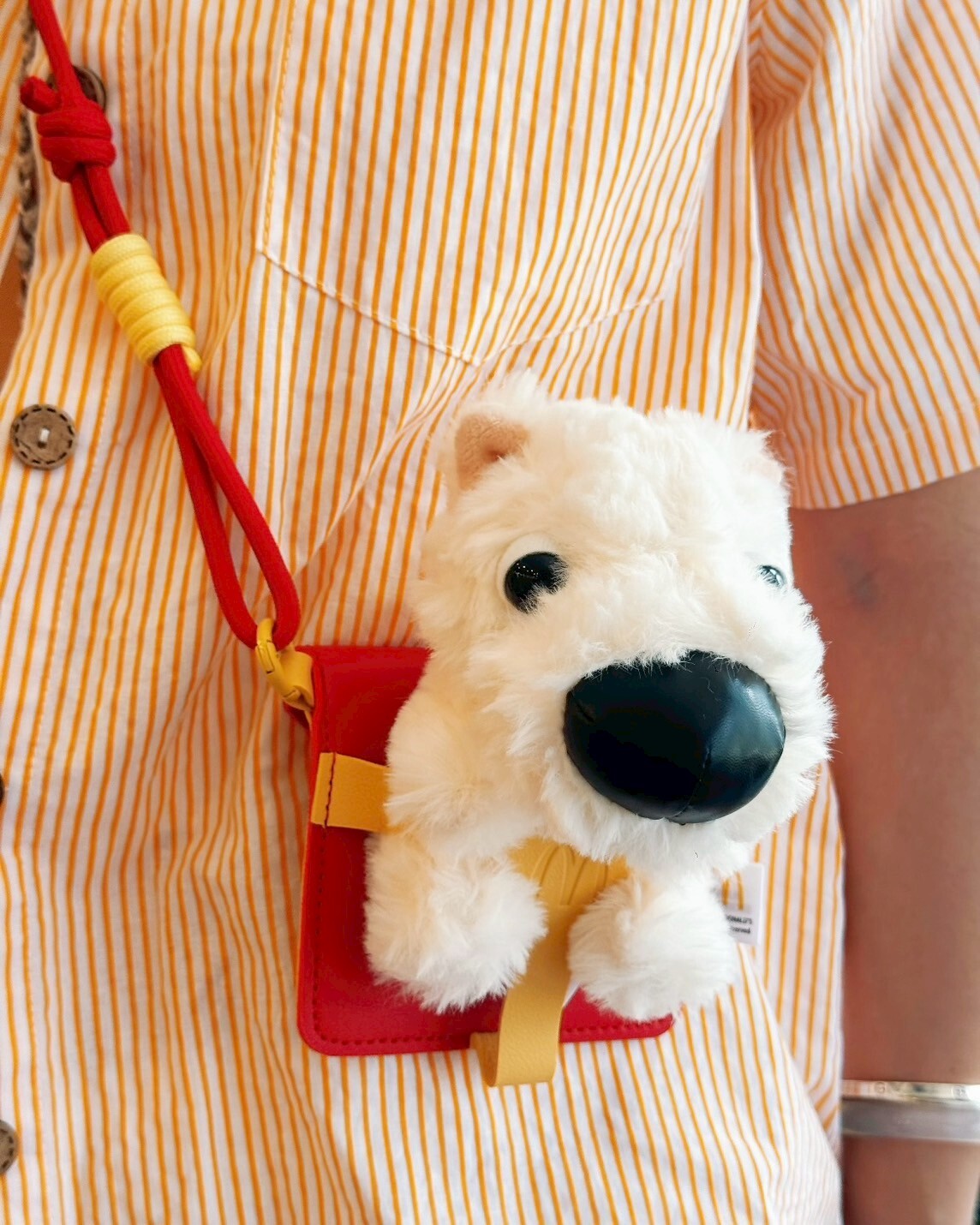 <海外限定>麥當勞 2025 大頭狗 the dog聯名 毛絨玩偶 小掛包 磁鐵肩寵