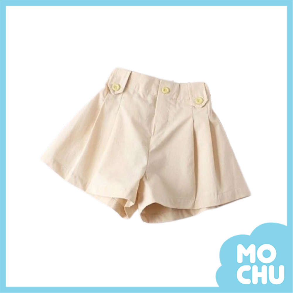 夏日打摺扇型短褲(二色)