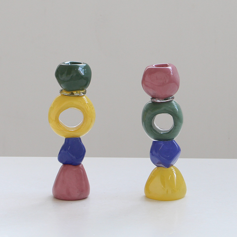 龐畢度玻璃燭台