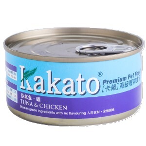 Kakato 貓犬濕糧系列．吞拿魚+雞170g