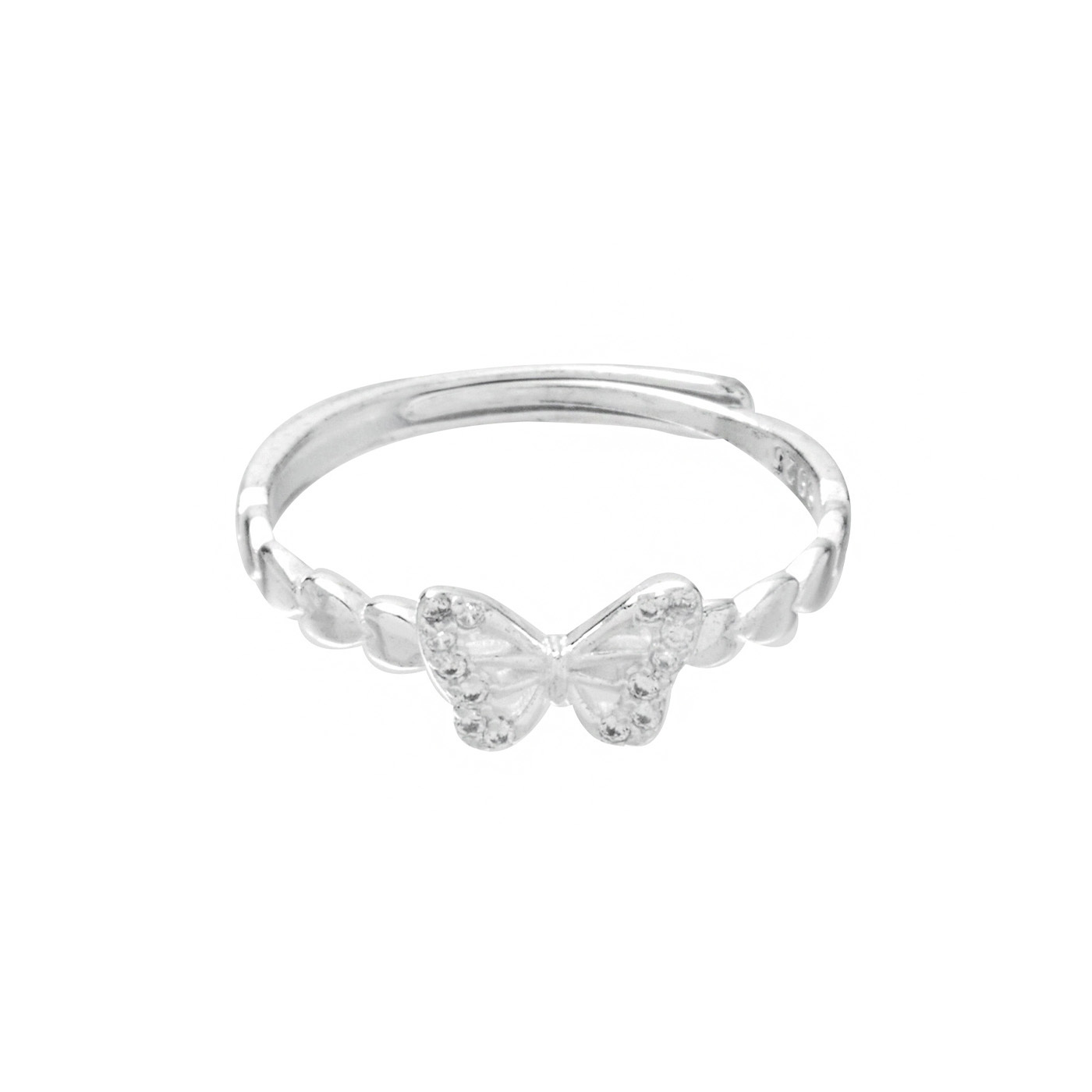 平價飾品,純銀,蝴蝶,鋯石,戒指