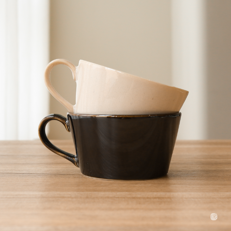 日本|《K-ai》平靜系列陶瓷湯杯（白／藍／棕）|或者生活ORlifestyles