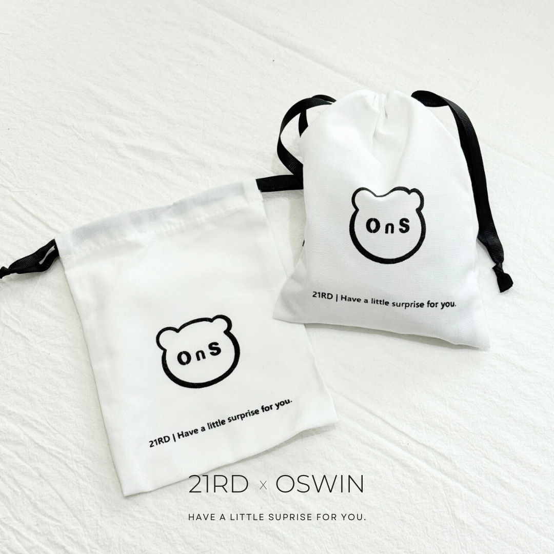 (現貨) OSWIN小熊 束口 收納袋