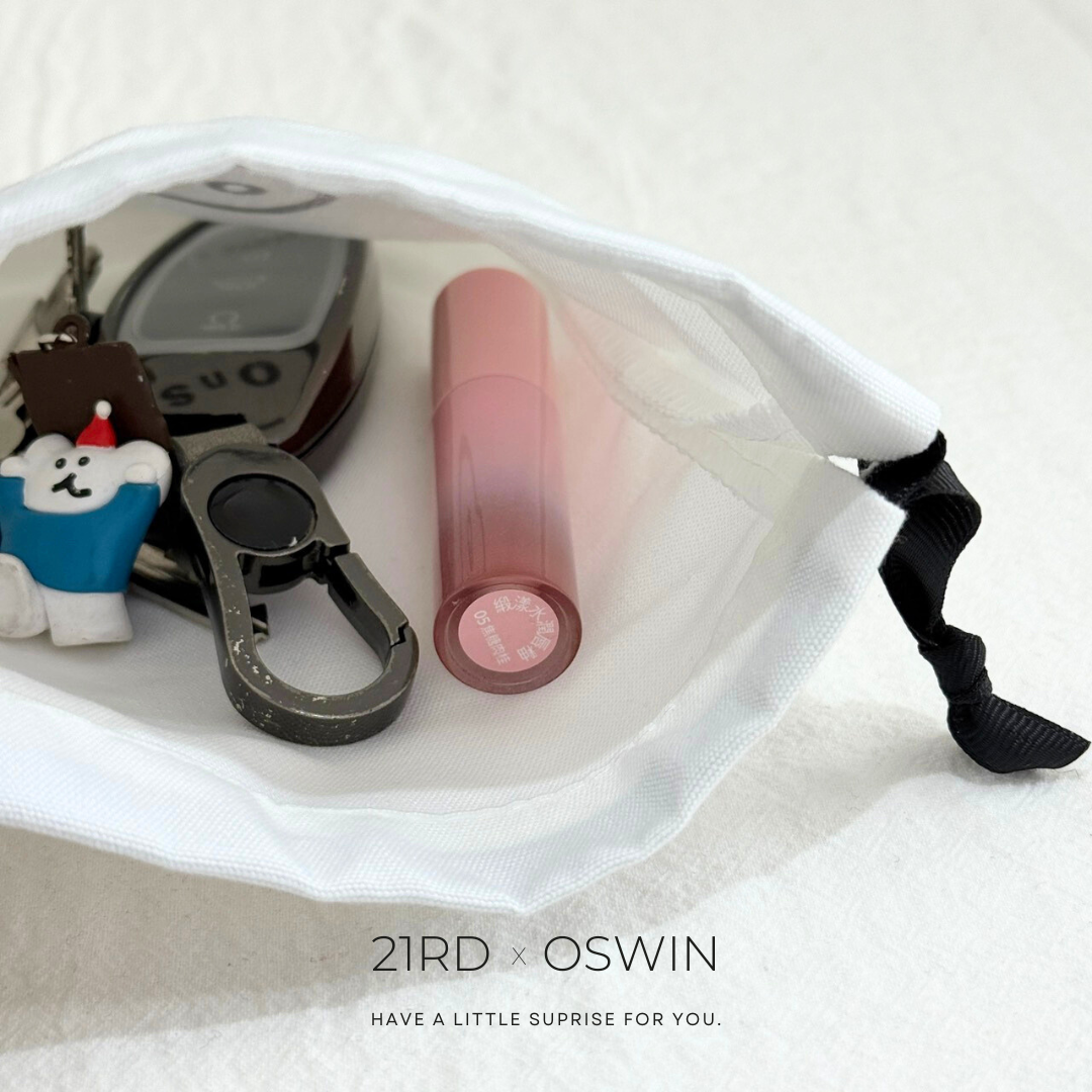 (現貨) OSWIN小熊 束口 收納袋