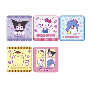 SANRIO 角色 5枚組小手巾