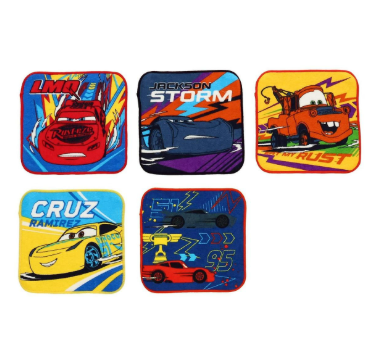 反斗車王 5枚組小手巾