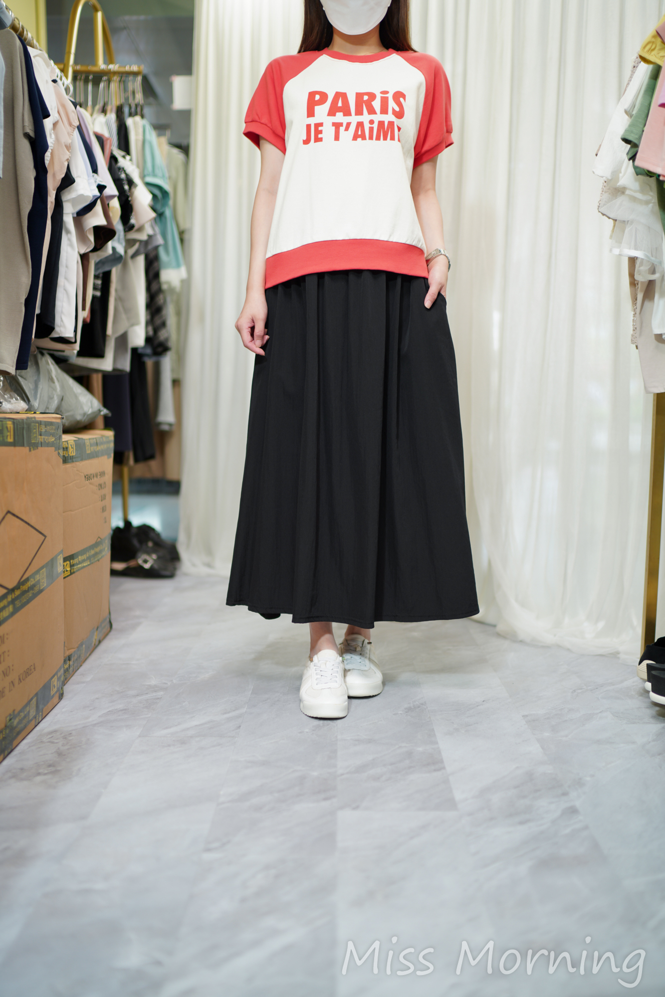 中薄身牛角tee(14729)