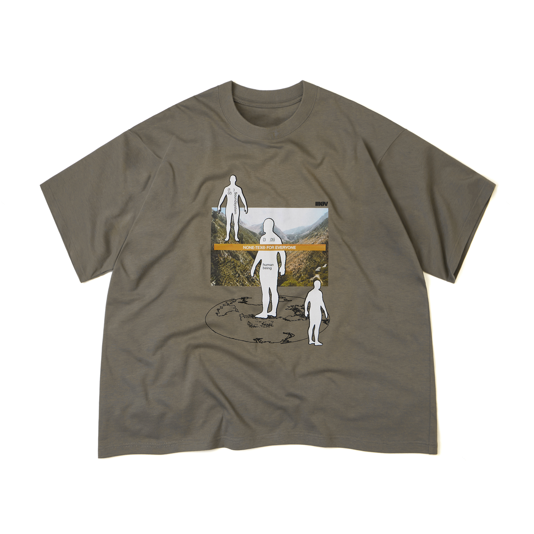 Wall of Sound - 4:56/“STARGAZR” Earth Tee - Khaki Grey