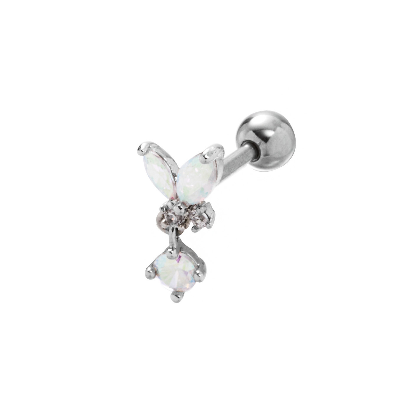 平價飾品,鋼飾,鋯石,蝴蝶,耳環