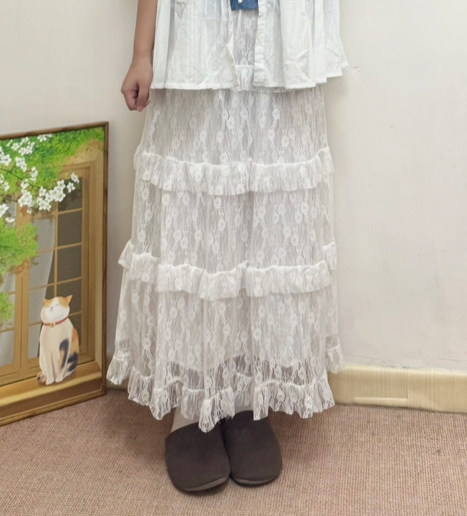 Lace 層次蛋糕半身裙