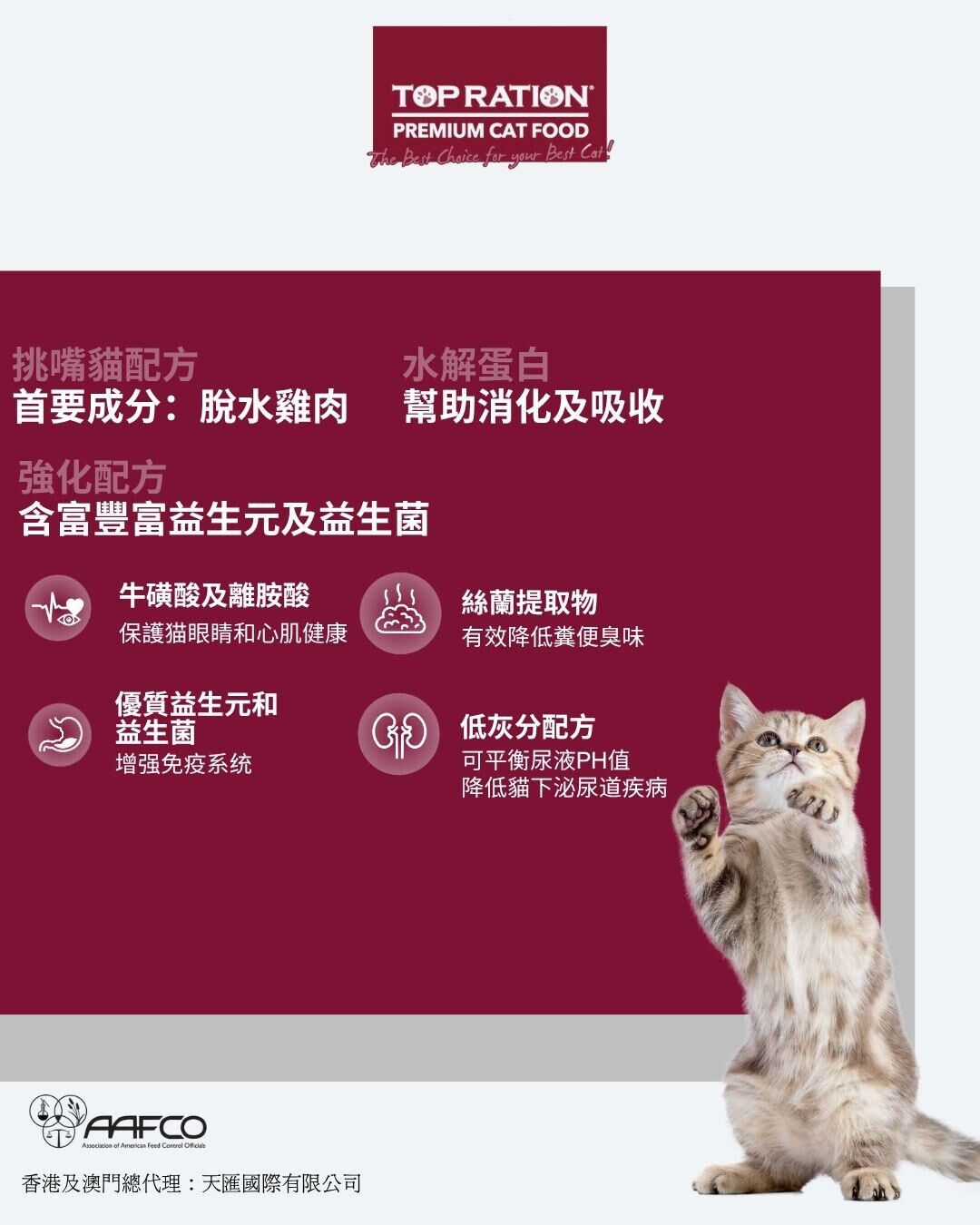 Top Ration 成貓糧 全能營養 海陸 挑嘴配方 [紅袋] 6kg