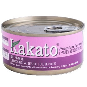 Kakato 貓犬濕糧系列．雞+牛肉絲170g