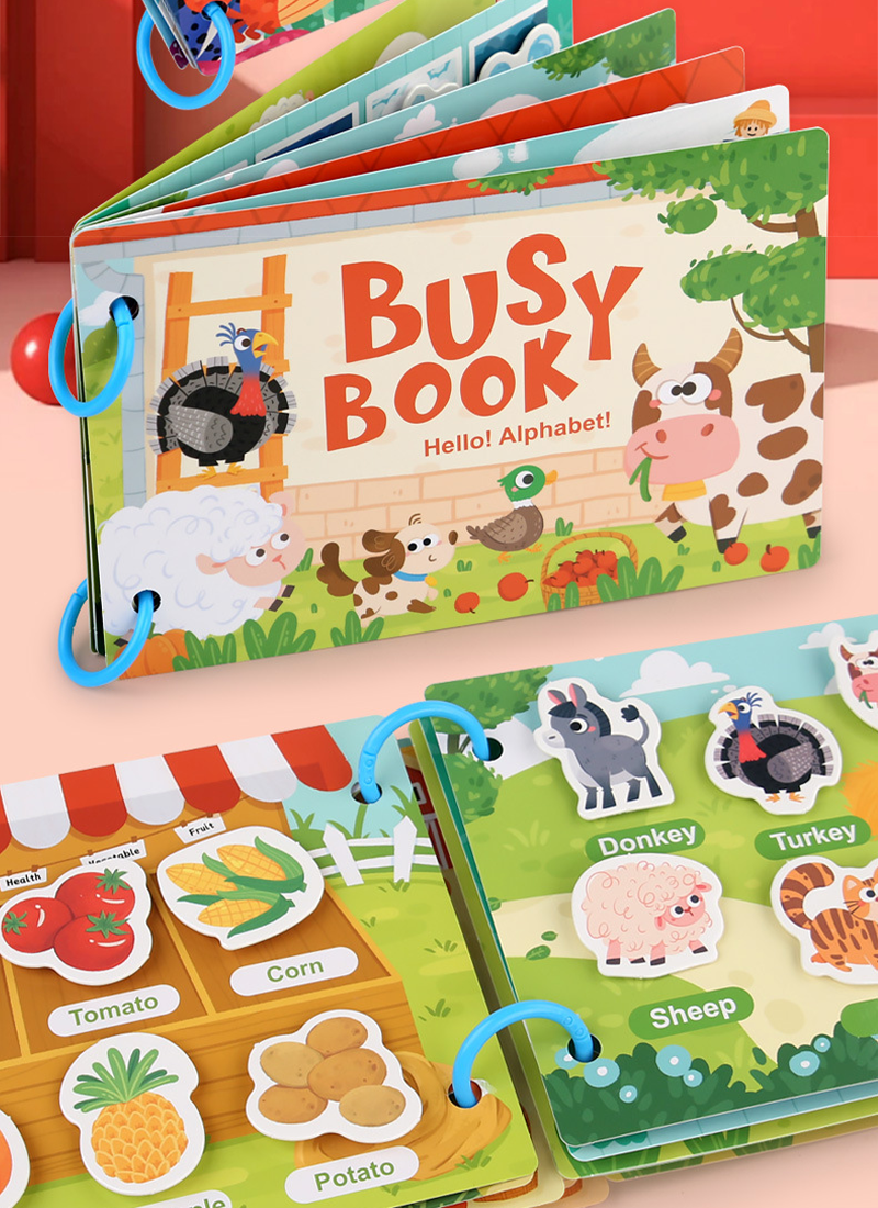 字母數字 安靜貼書玩具 OPP袋包裝 TU2090