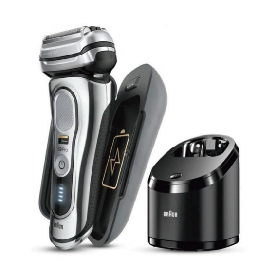 Braun 百靈 Series 9 Pro 9476cc 乾濕兩用電動鬚刨連清洗座及旅行充電盒 <平行進口>
