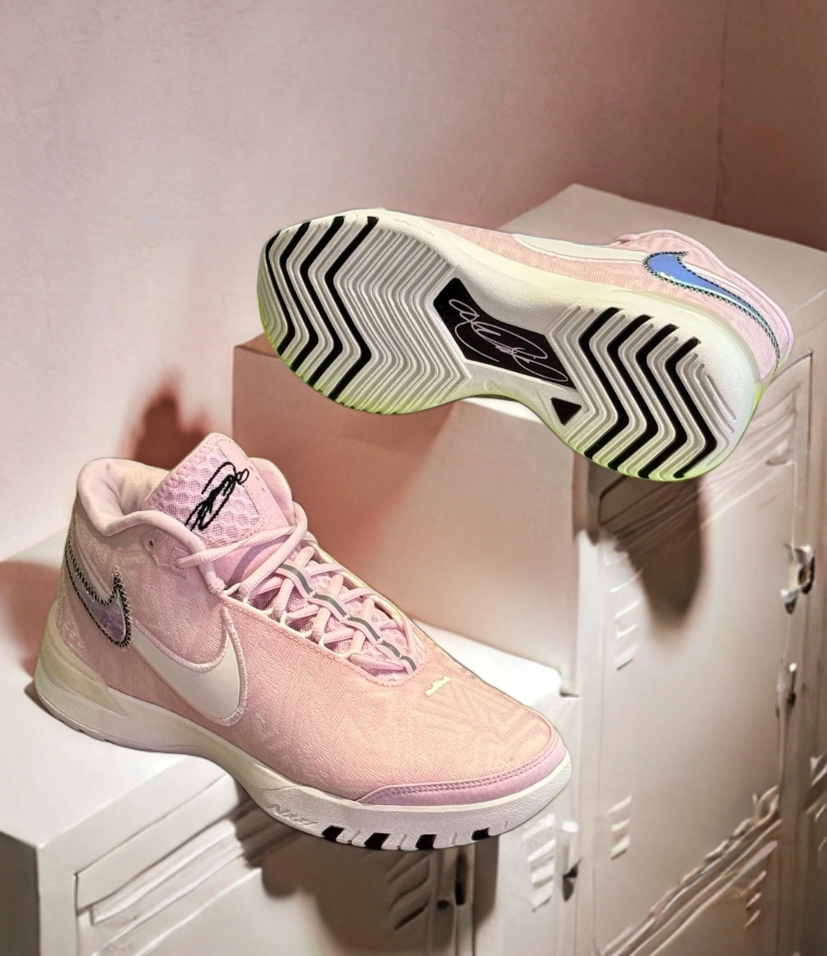 男鞋 NIKE LBJ NXXT GENISUS EP 淡粉 氣墊 實戰 籃球鞋【HF0711-602】LBJ