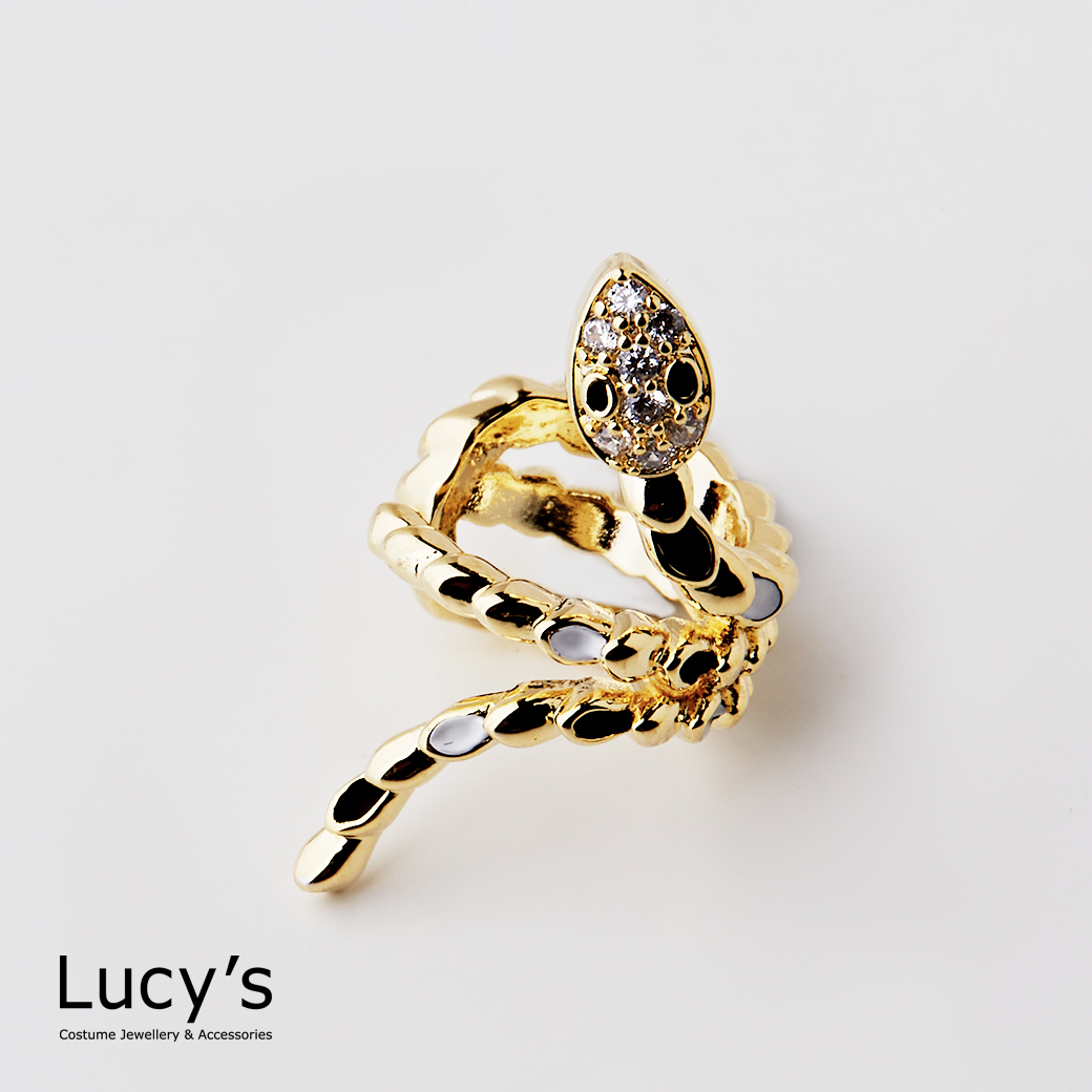 華麗蛇語 耳骨夾 (二色) (124086/124087)