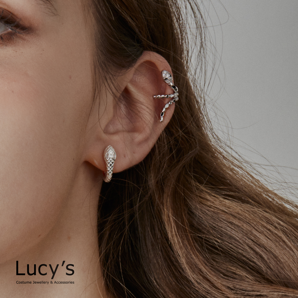 華麗蛇語 耳骨夾 (二色) (124086/124087)