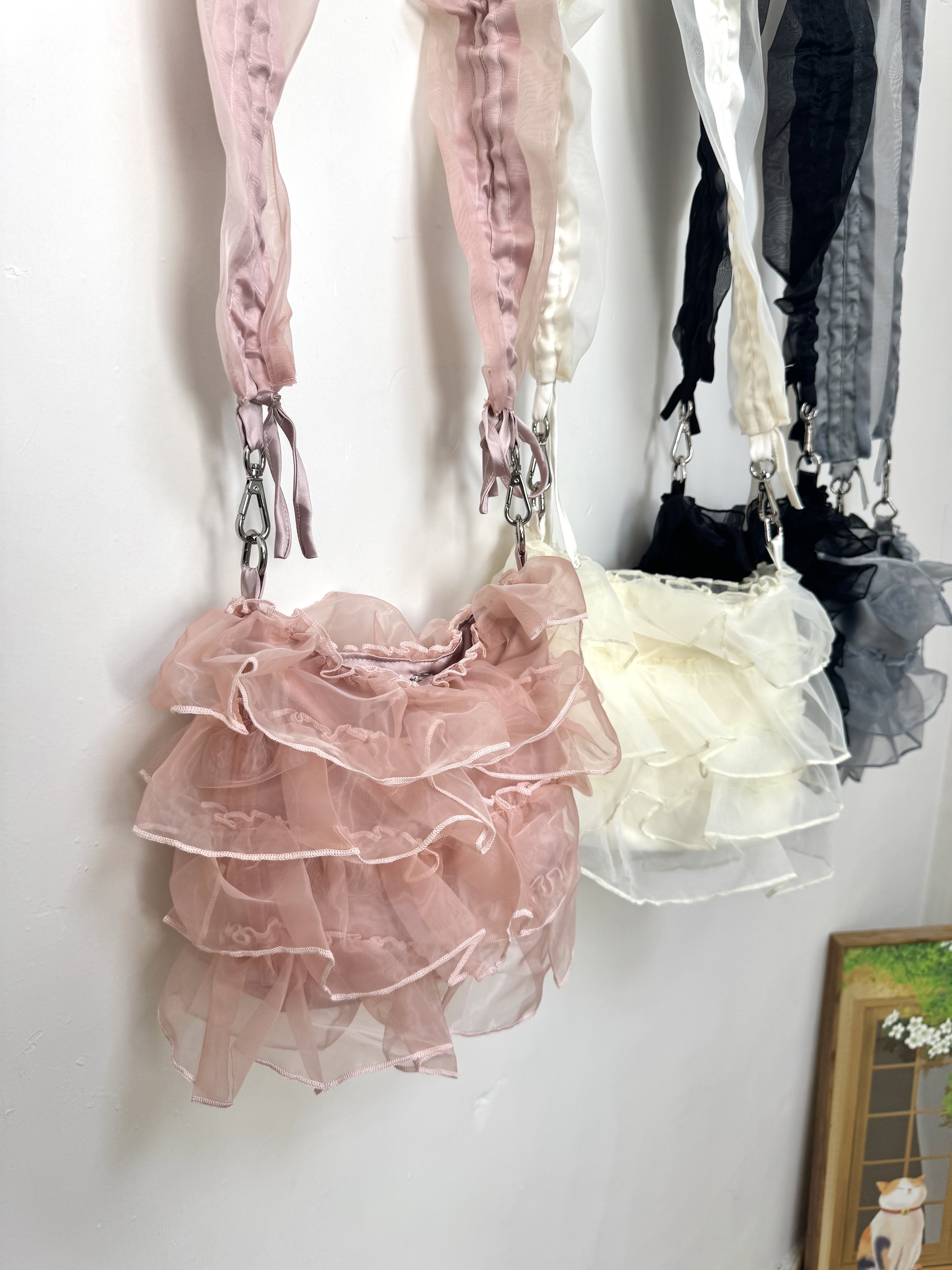 (Small Size) Cake Ruffle Gauze Bag