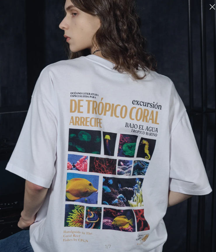 CPGN STUDIO / Tropical Fish Short T-shirt / White /   JUL25