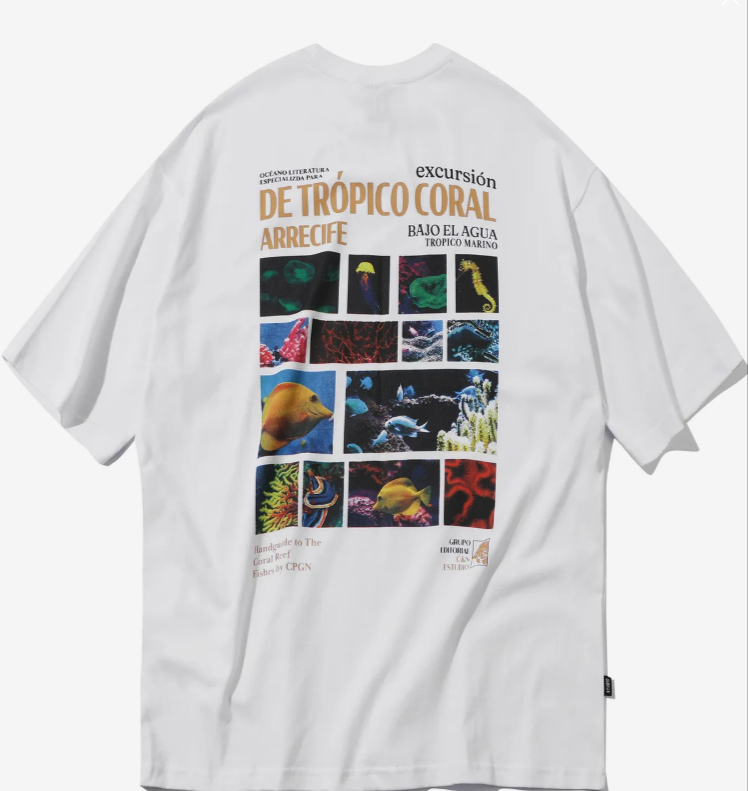 CPGN STUDIO / Tropical Fish Short T-shirt / White /   JUL25