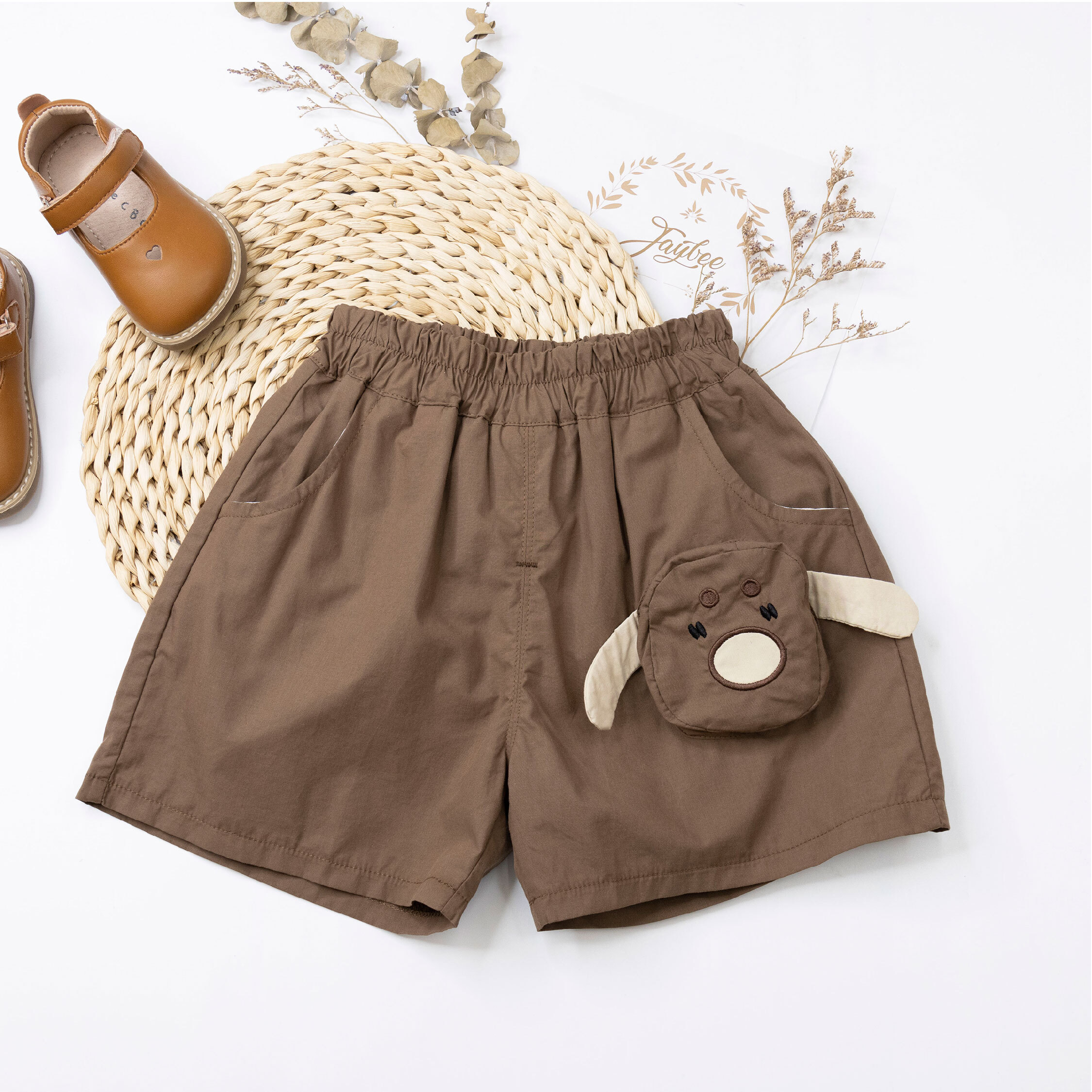 【H50833】立體小怪獸造型短褲＊二色