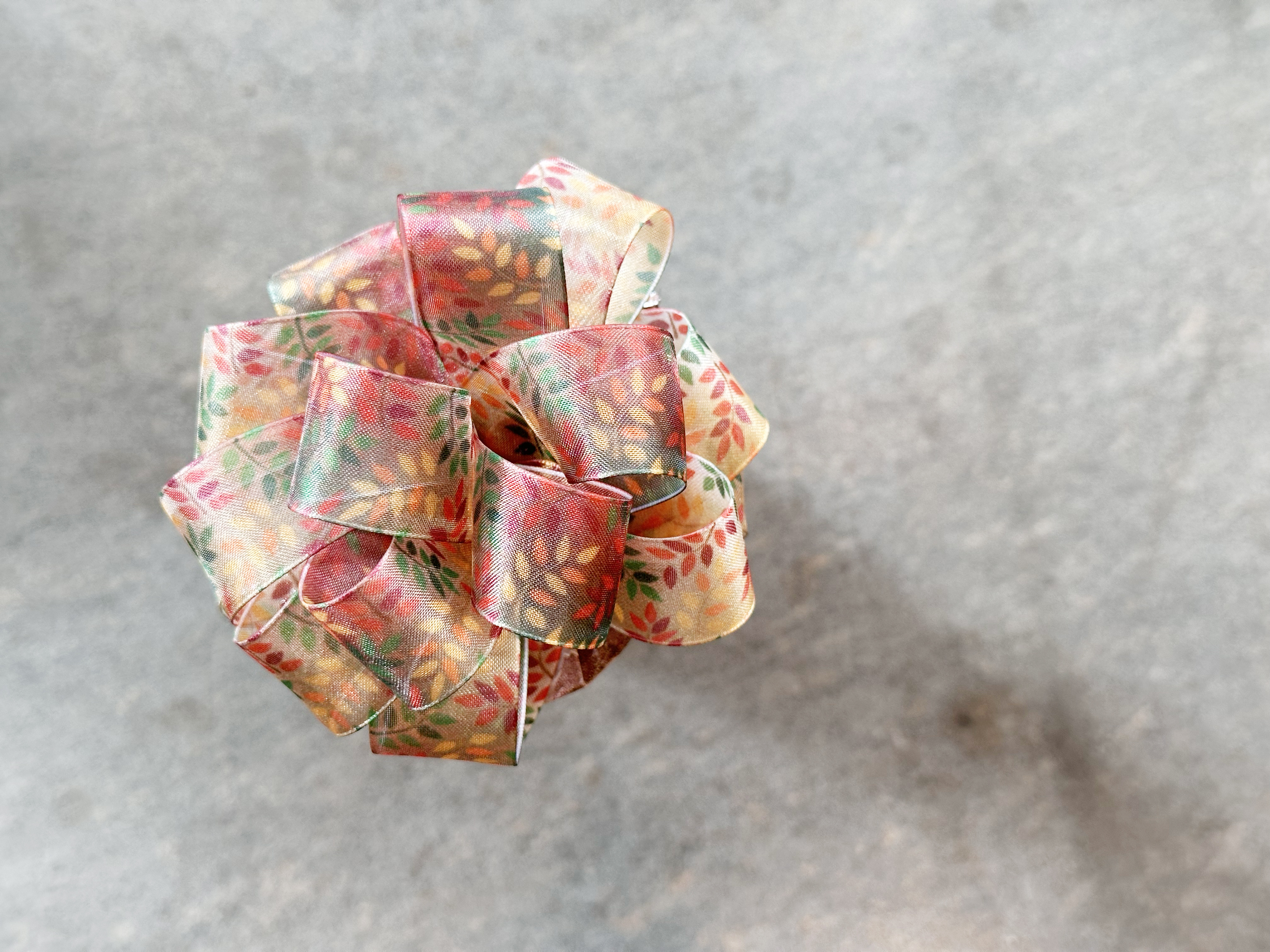 深秋落葉/透光平織/25mm