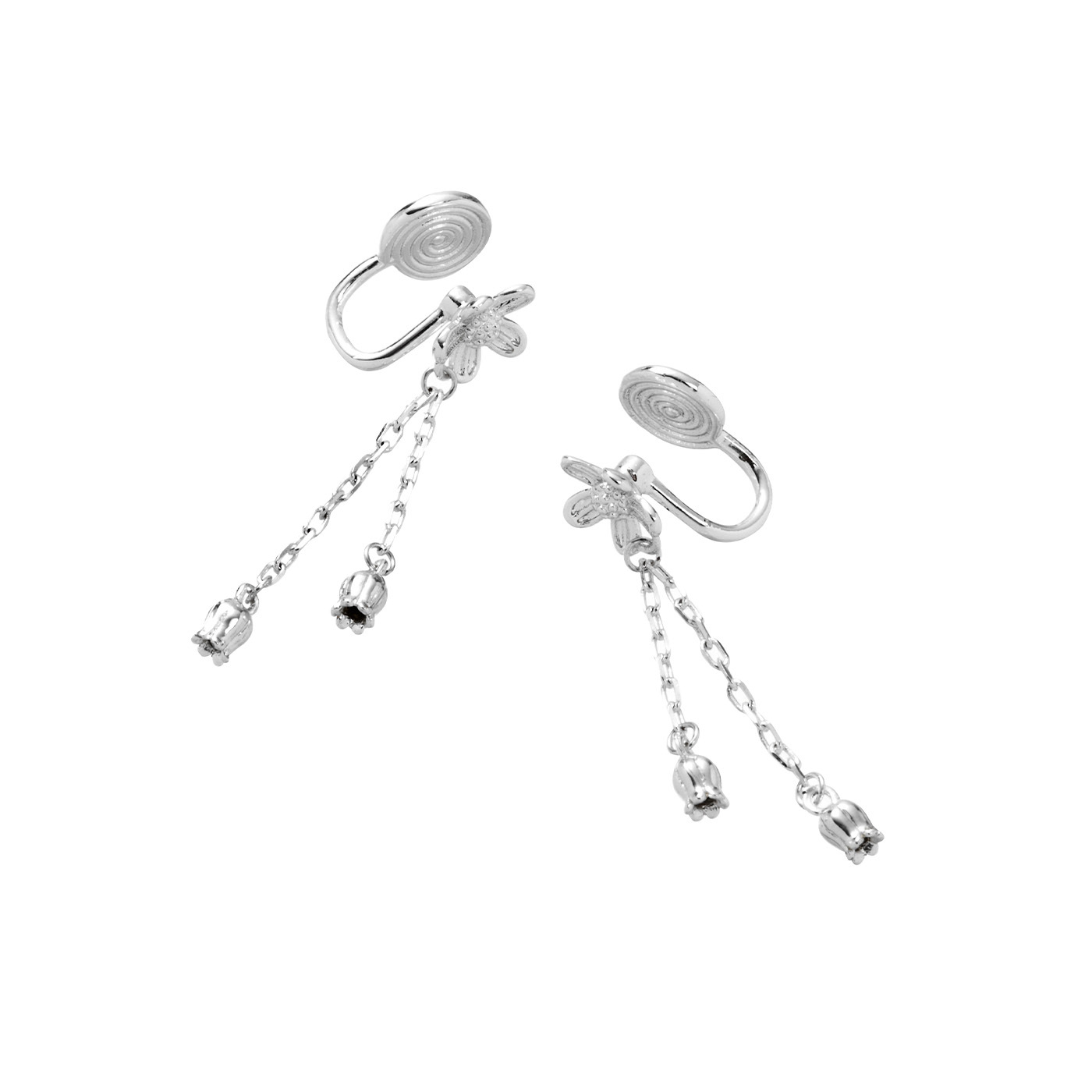 平價飾品,花,夾式耳環