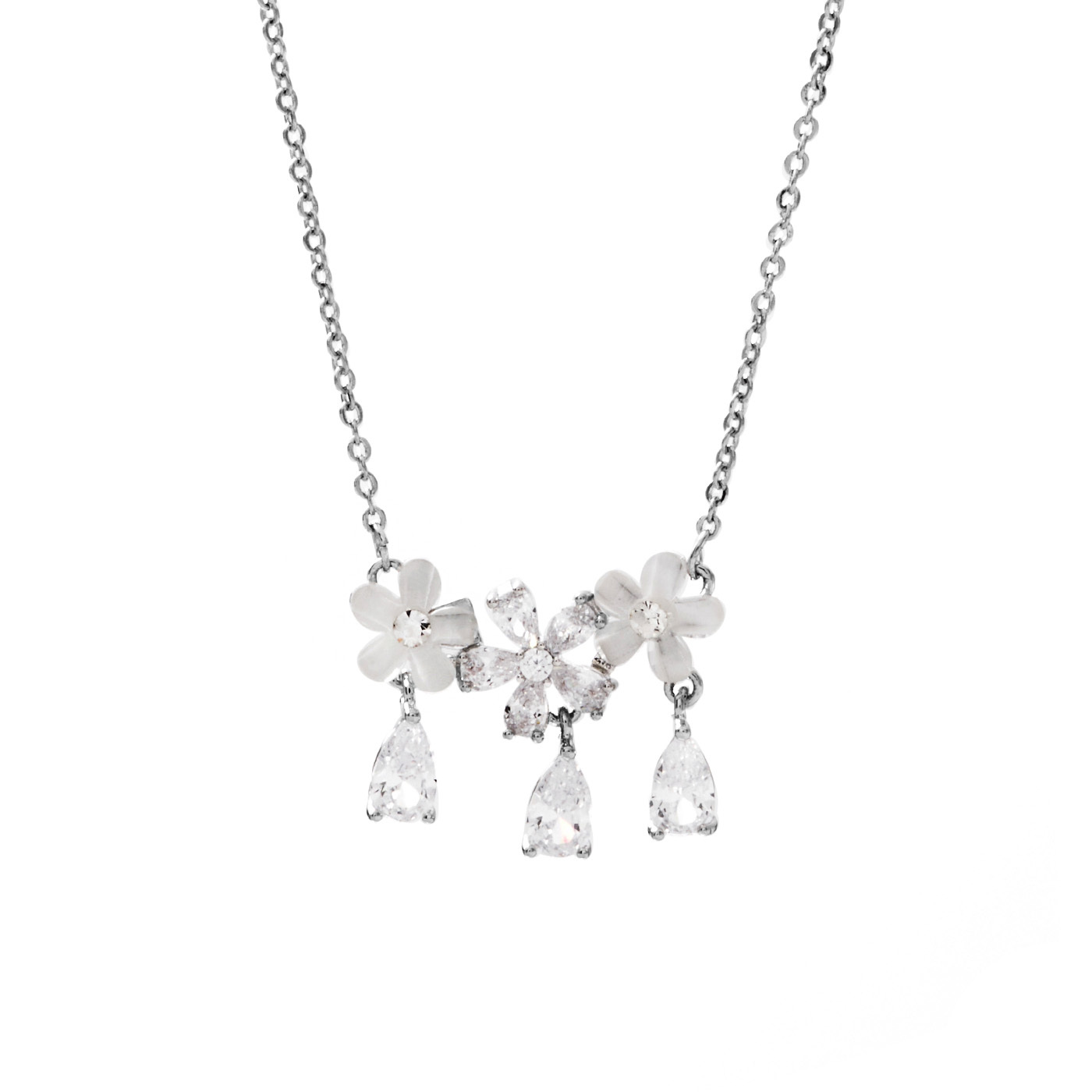 平價飾品,花,鋯石,項鍊