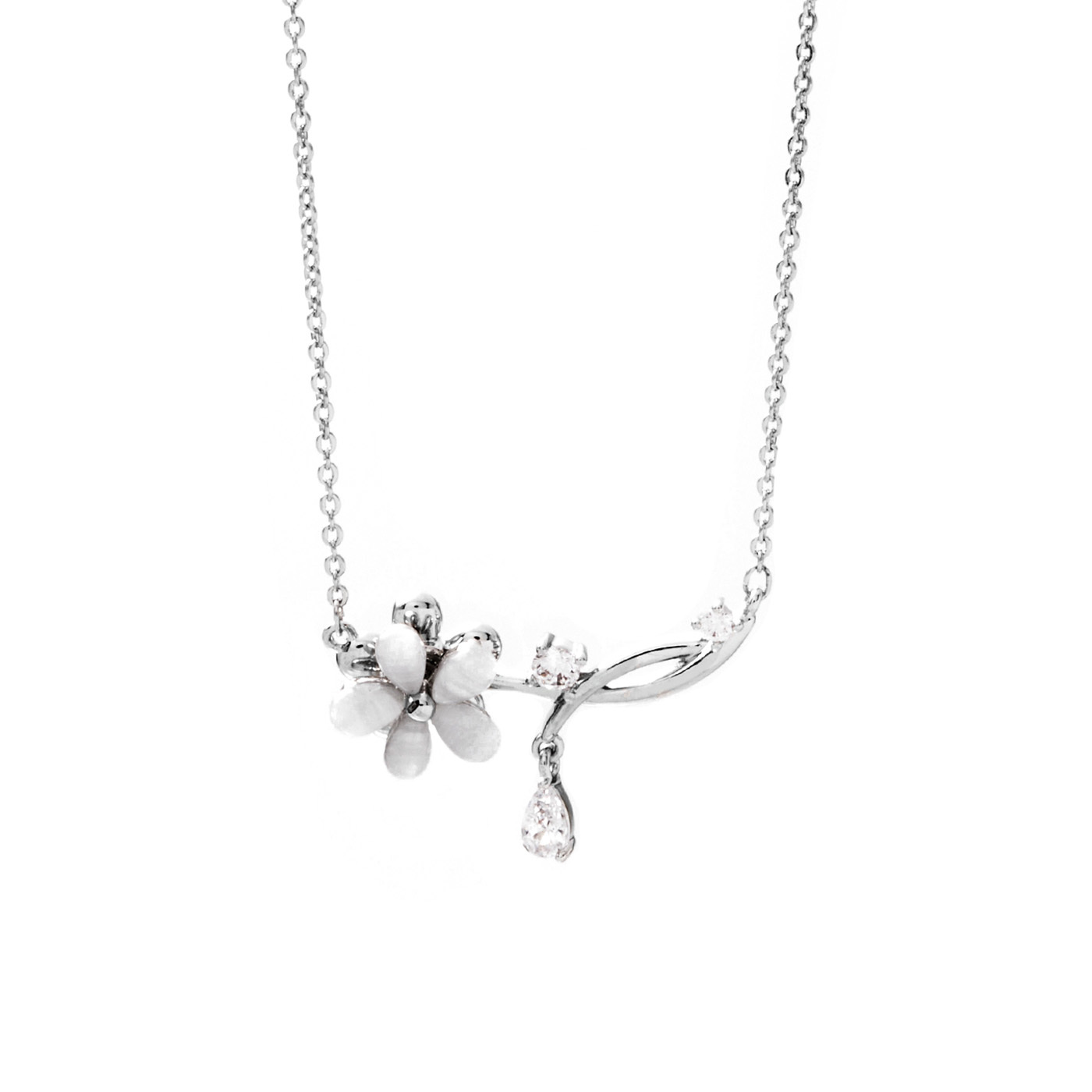 平價飾品,花,鋯石,項鍊