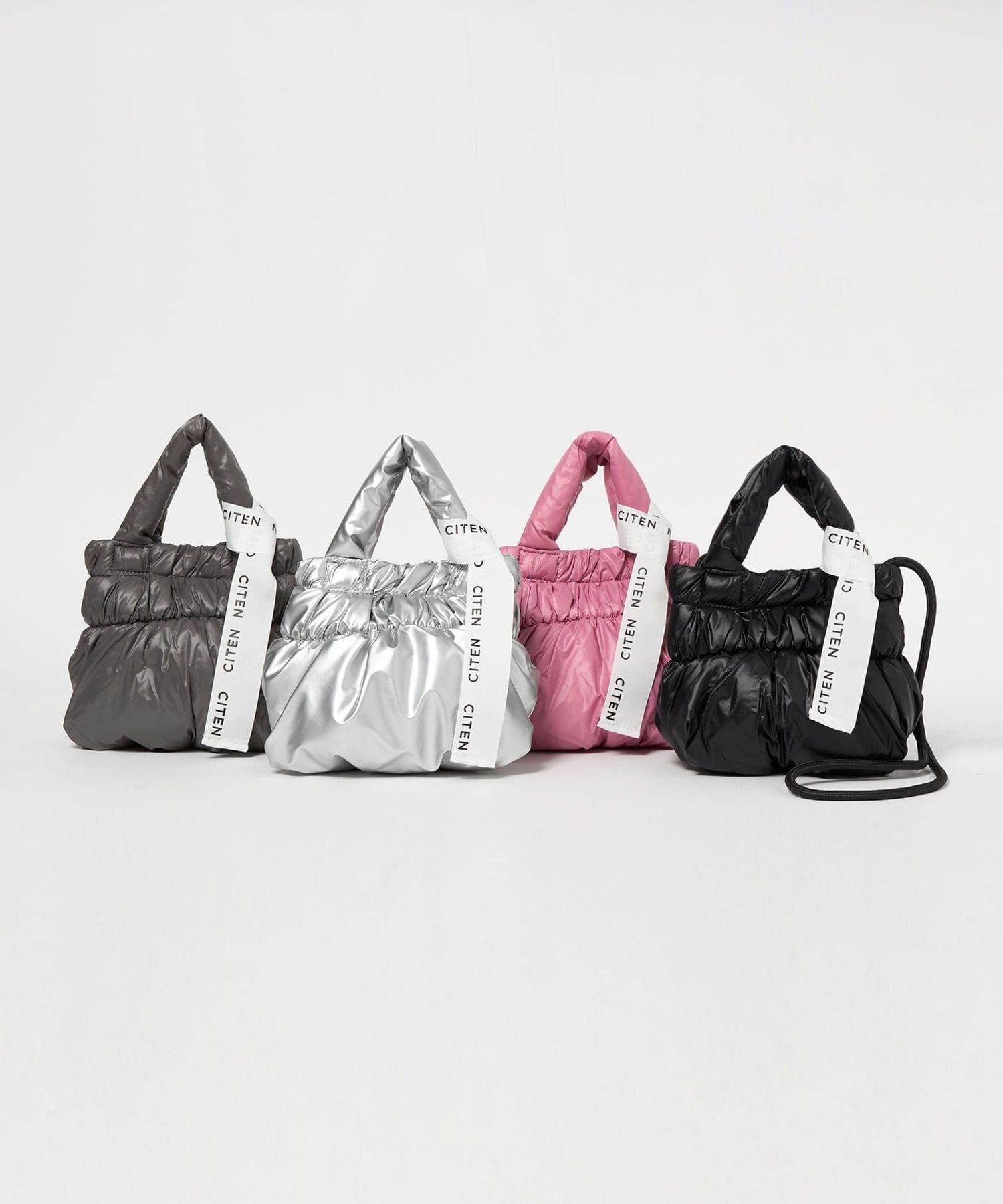 預購┃日本 CITEN 蓬鬆 皺褶 絎縫 迷你 肩背包 手提包 兩用